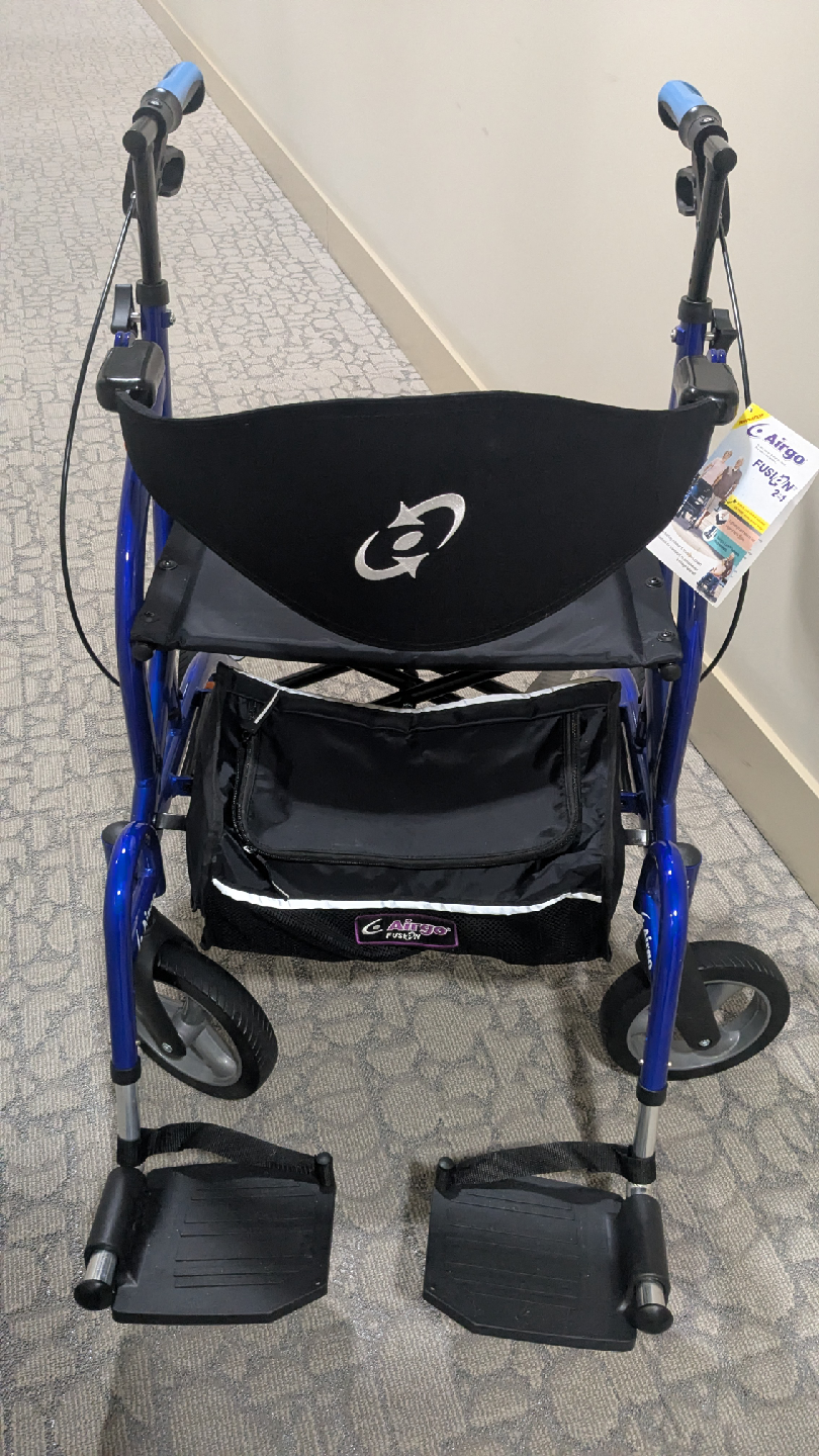 Like New Airgo Fusion 2 in 1 Rollator & Transport Chair - photo 2