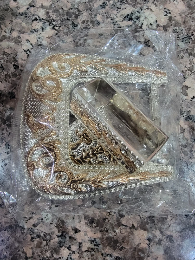 Silver & Gold Belt Buckle