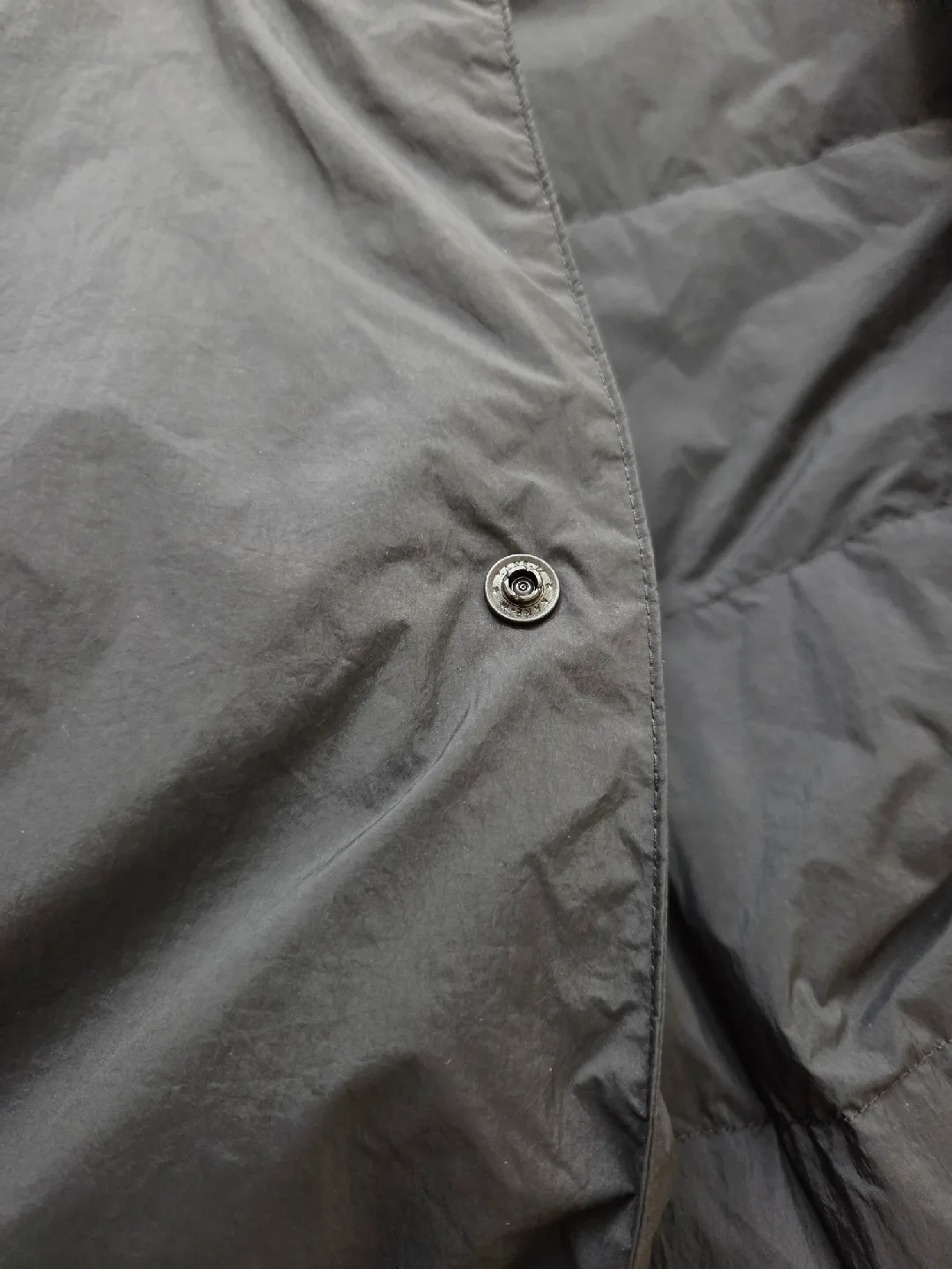 Muji Lightweight Long Down Jacket Dark Blue - 750 Fill image indicator(8)