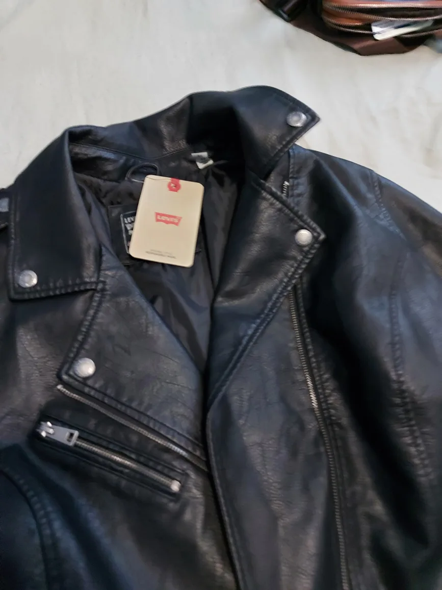 New Levi's Faux Leather Jacket - Size 3X image indicator(4)