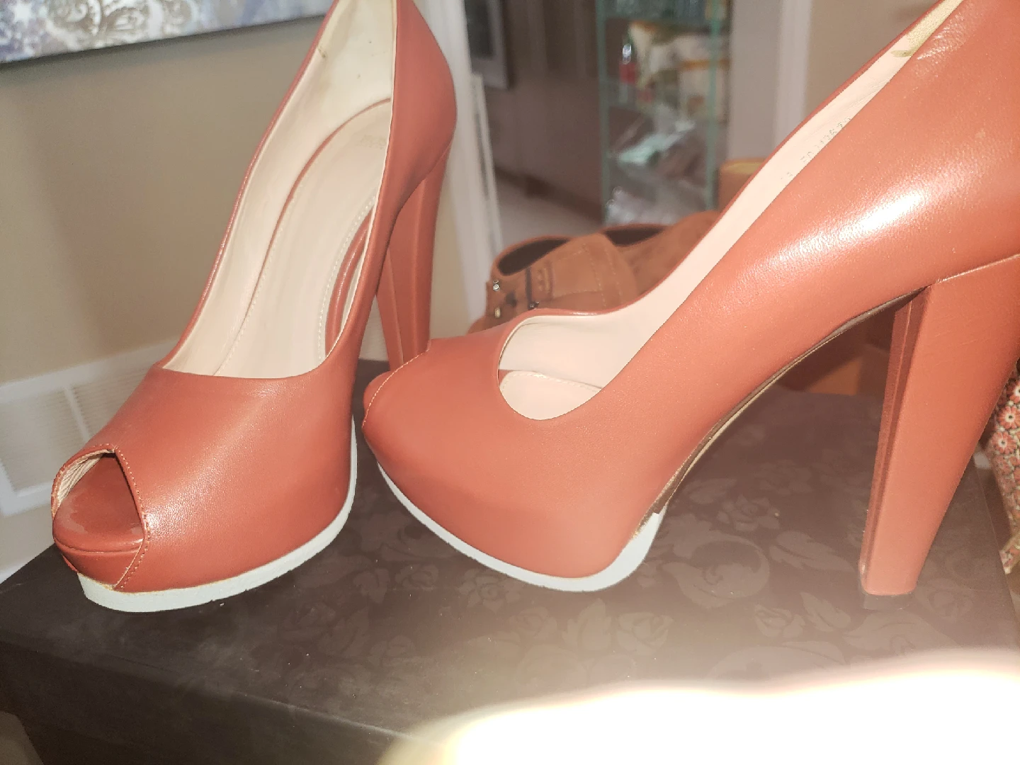 Hugo Boss Open-Toe Heels - Size 6