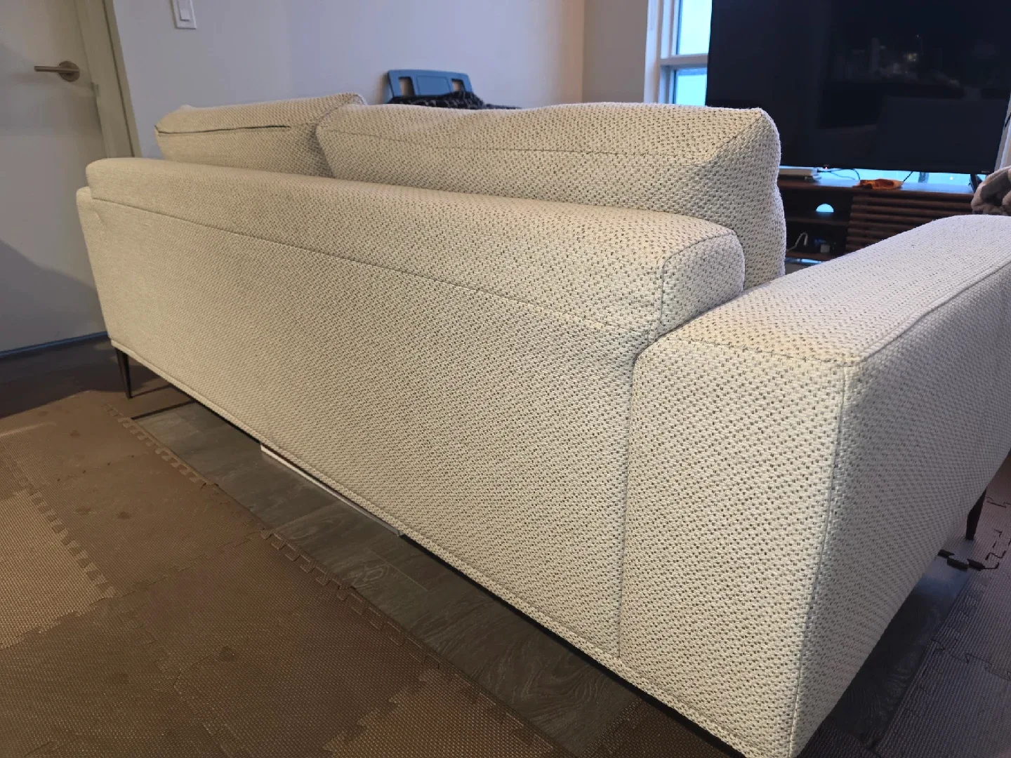 99% NEW! Structube Lounis Beige 3-seater Sofa image indicator(9)