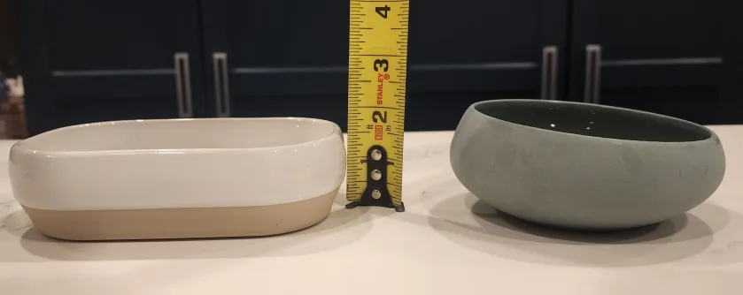 Set of 4 Decorative Dishes - White, Green, Blue image indicator(6)