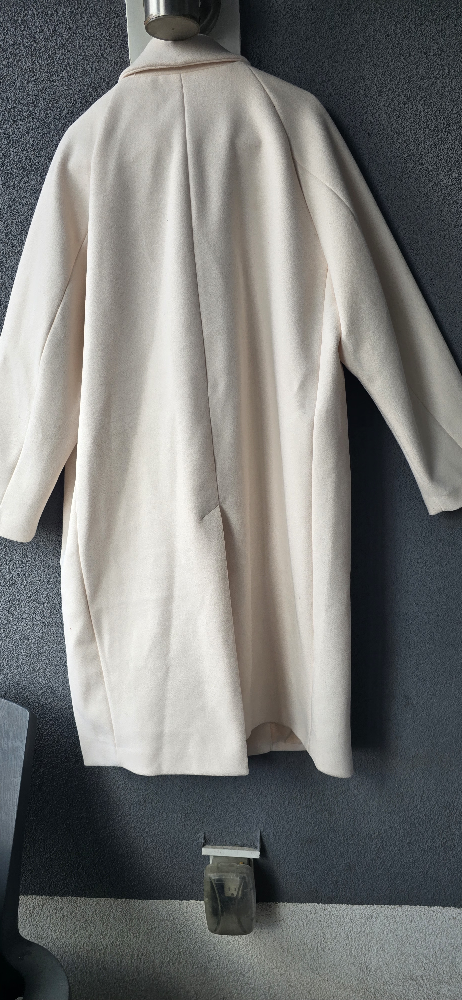 H&M Cream Wool Blend Coat - Size L - photo 2