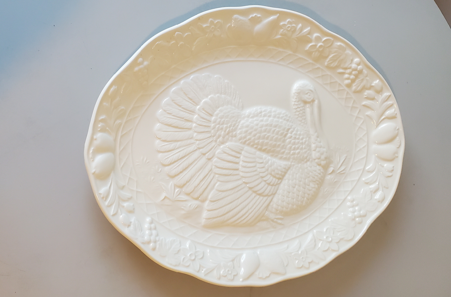 Turkey Platter, 19 inches, White - photo 4