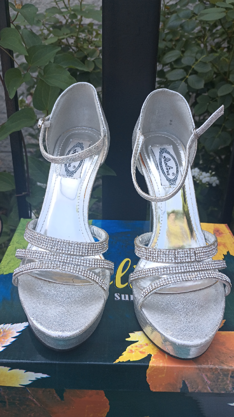 Valentine Silver Heels