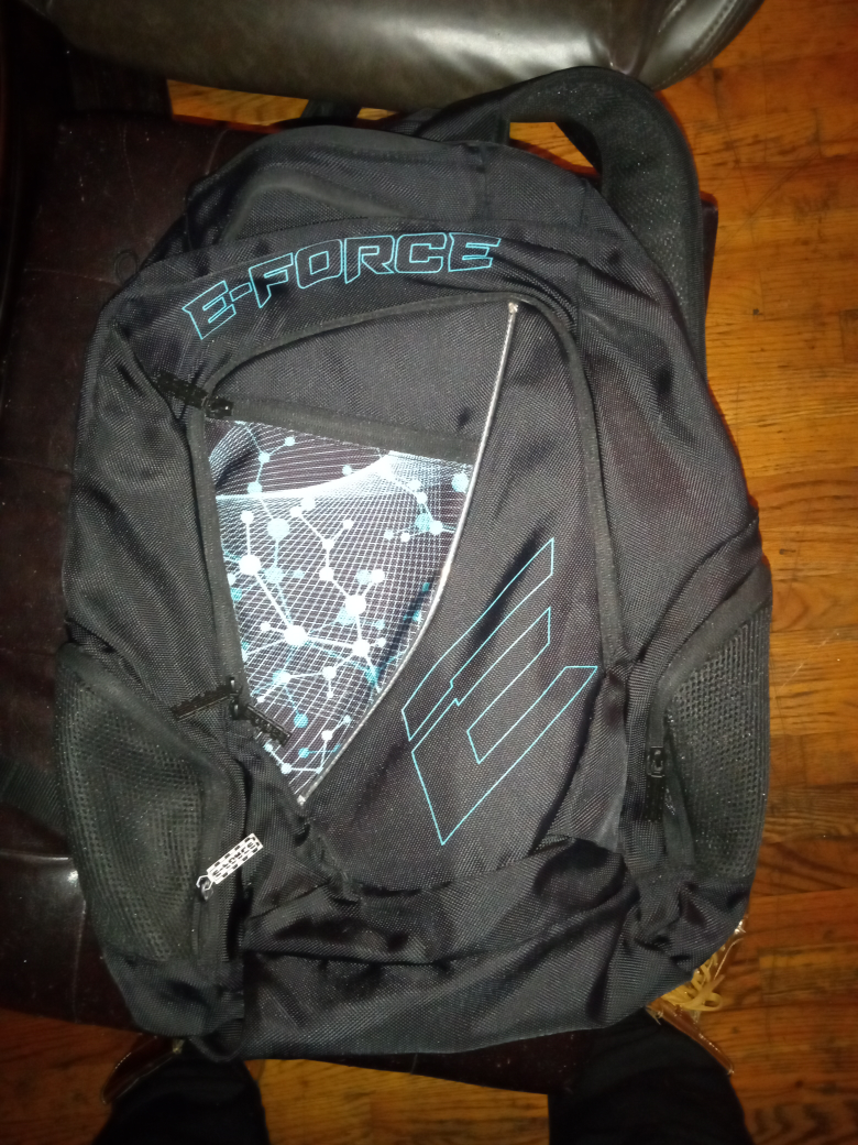 E-Force Black Backpack