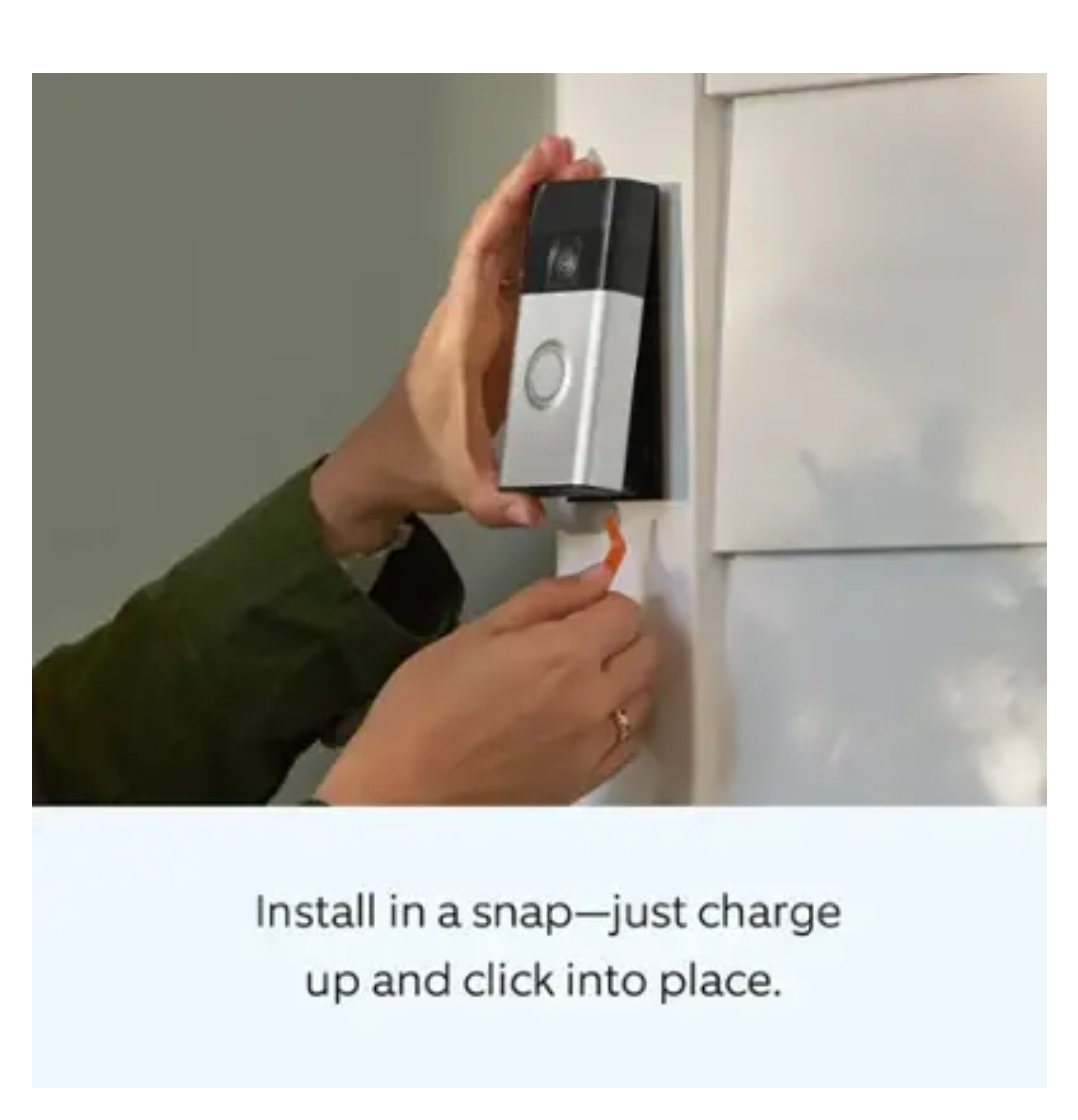 Ring Battery Doorbell with Head-to-Toe Video - photo 5