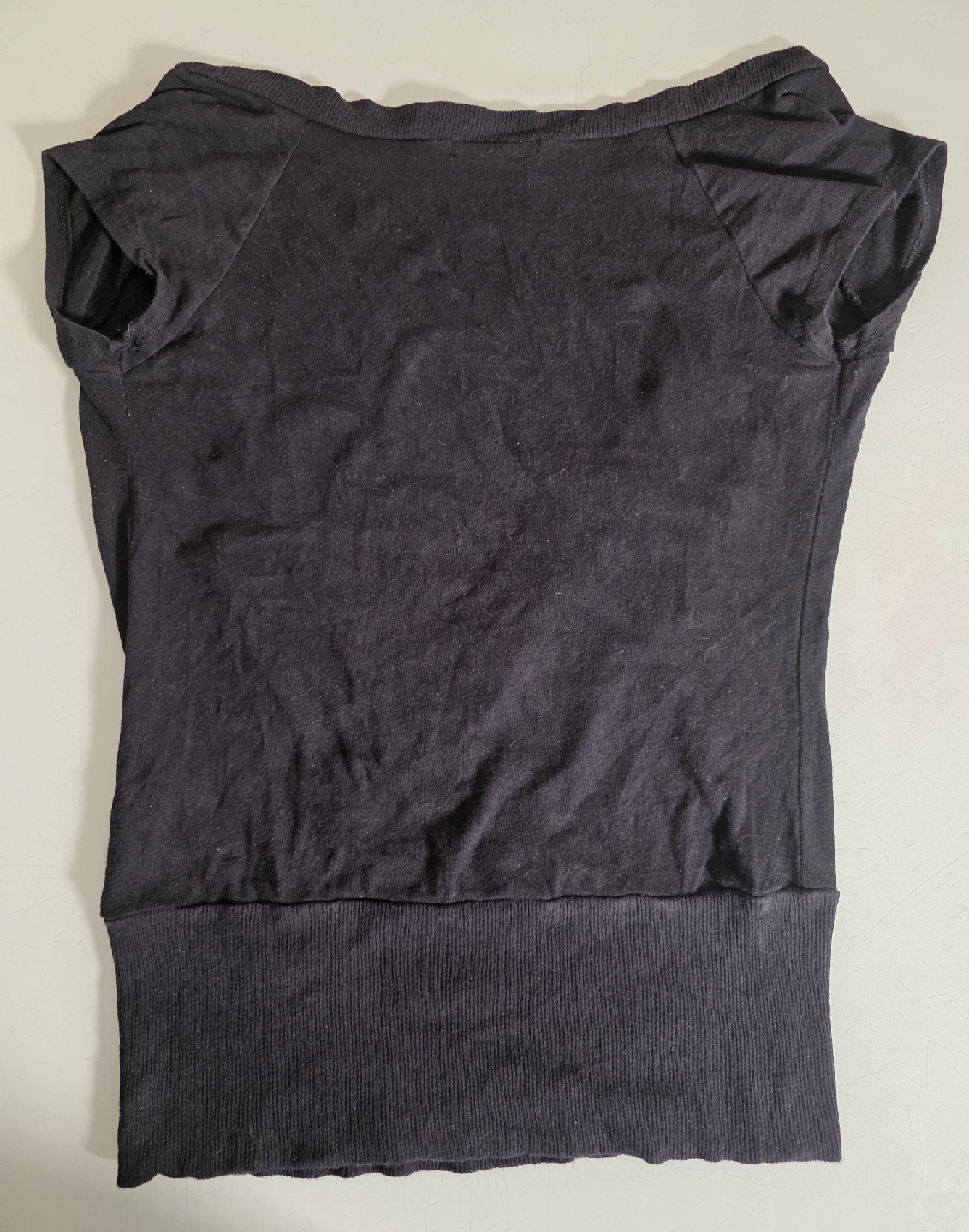 Vintage Michelle Black Wrap Top - photo 2