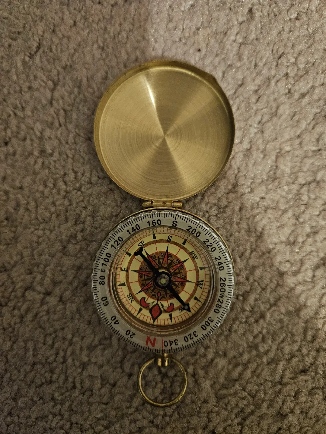 Vintage Brass Compass thumbnail