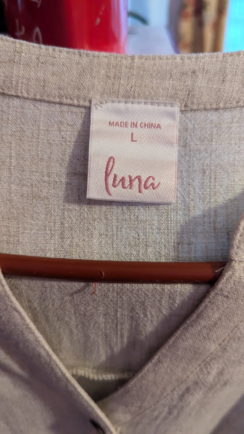 Luna Beige Dress - Size L image indicator(2)