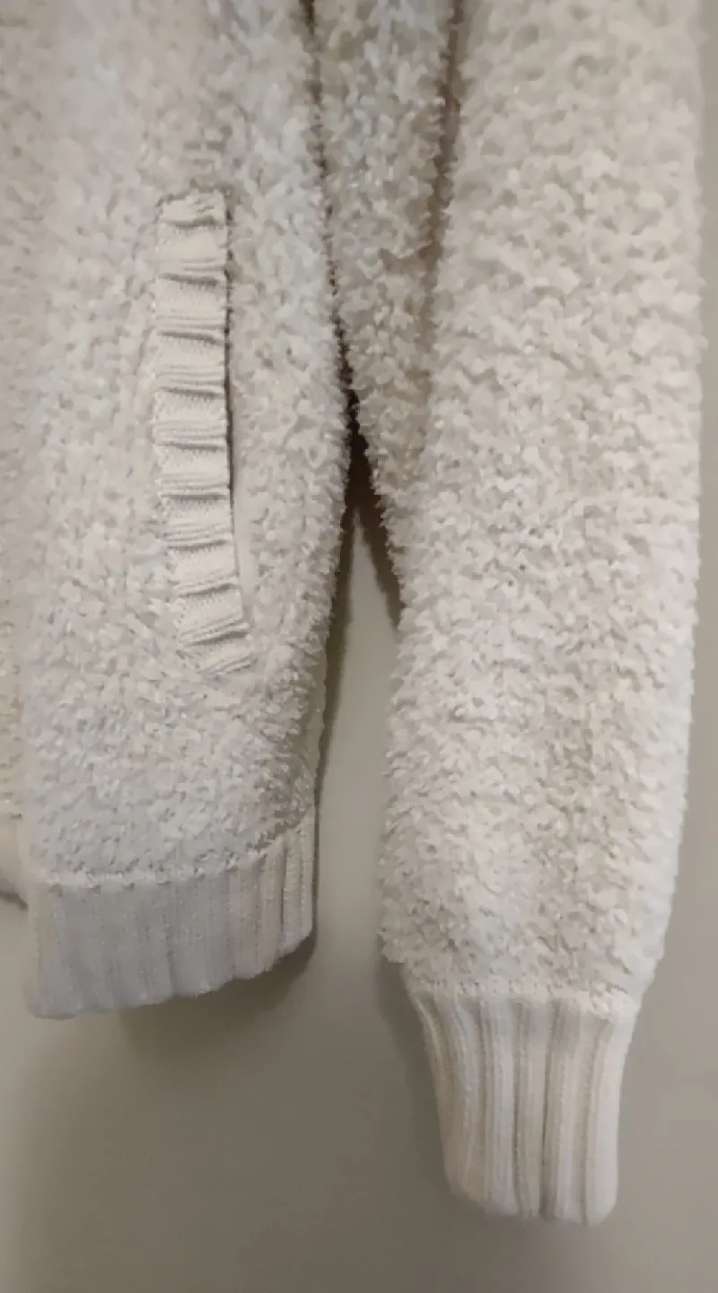 Aerie Cream Sherpa Jacket image indicator(4)