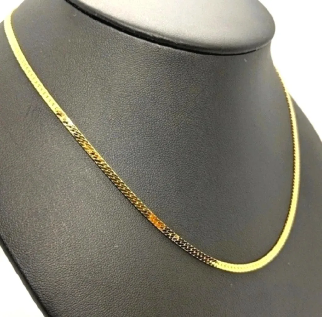 Herringbone 14K Gold-Plated Chain Necklace image indicator(2)
