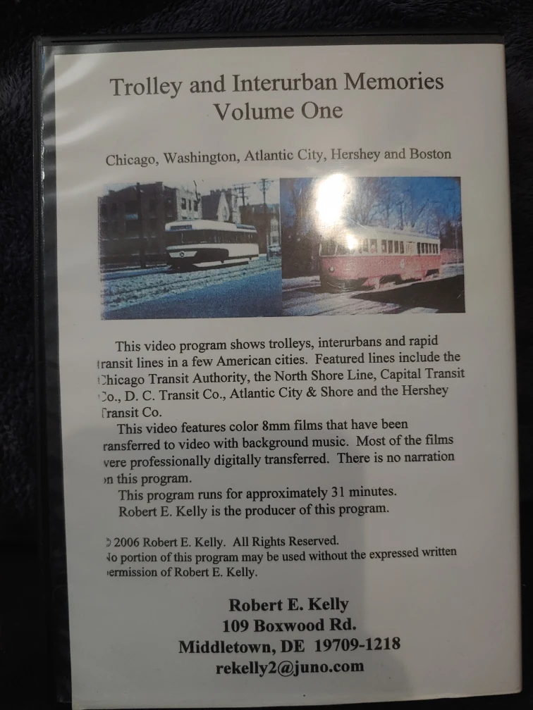 Trolley and Interurban Memories Volume One DVD - photo 2