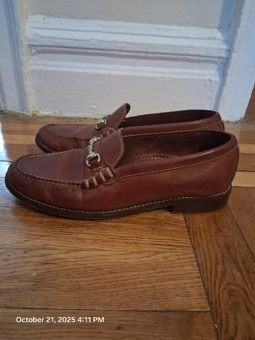 Cole Haan Brown Leather Loafers womens image indicator(3)