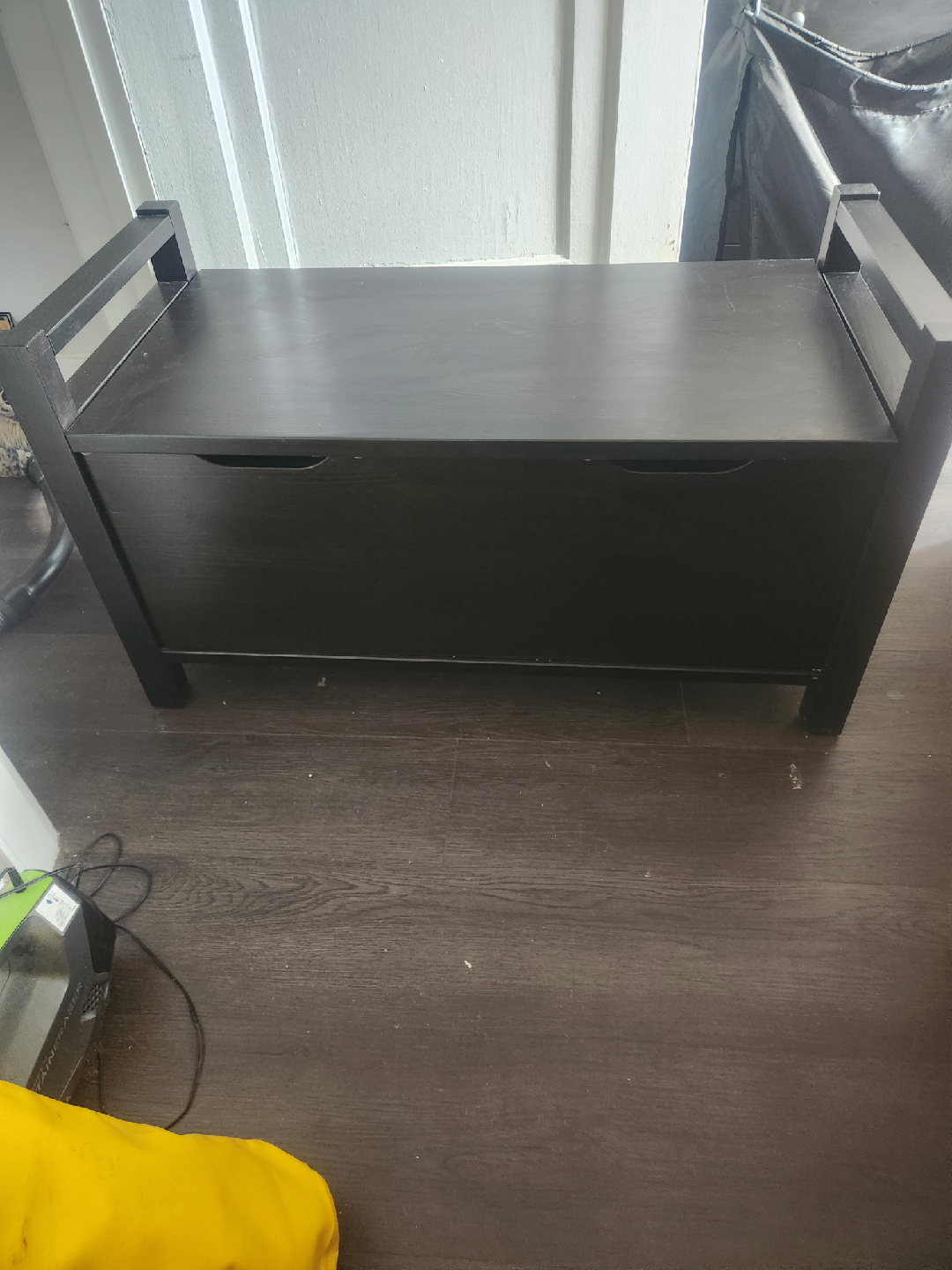 Dark Brown Storage Bench
