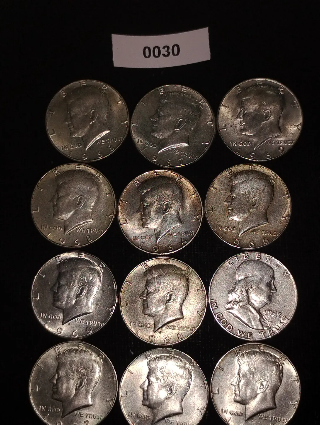 Silver Kennedy Half Dollar Coins - Lot of 12 image indicator(2)