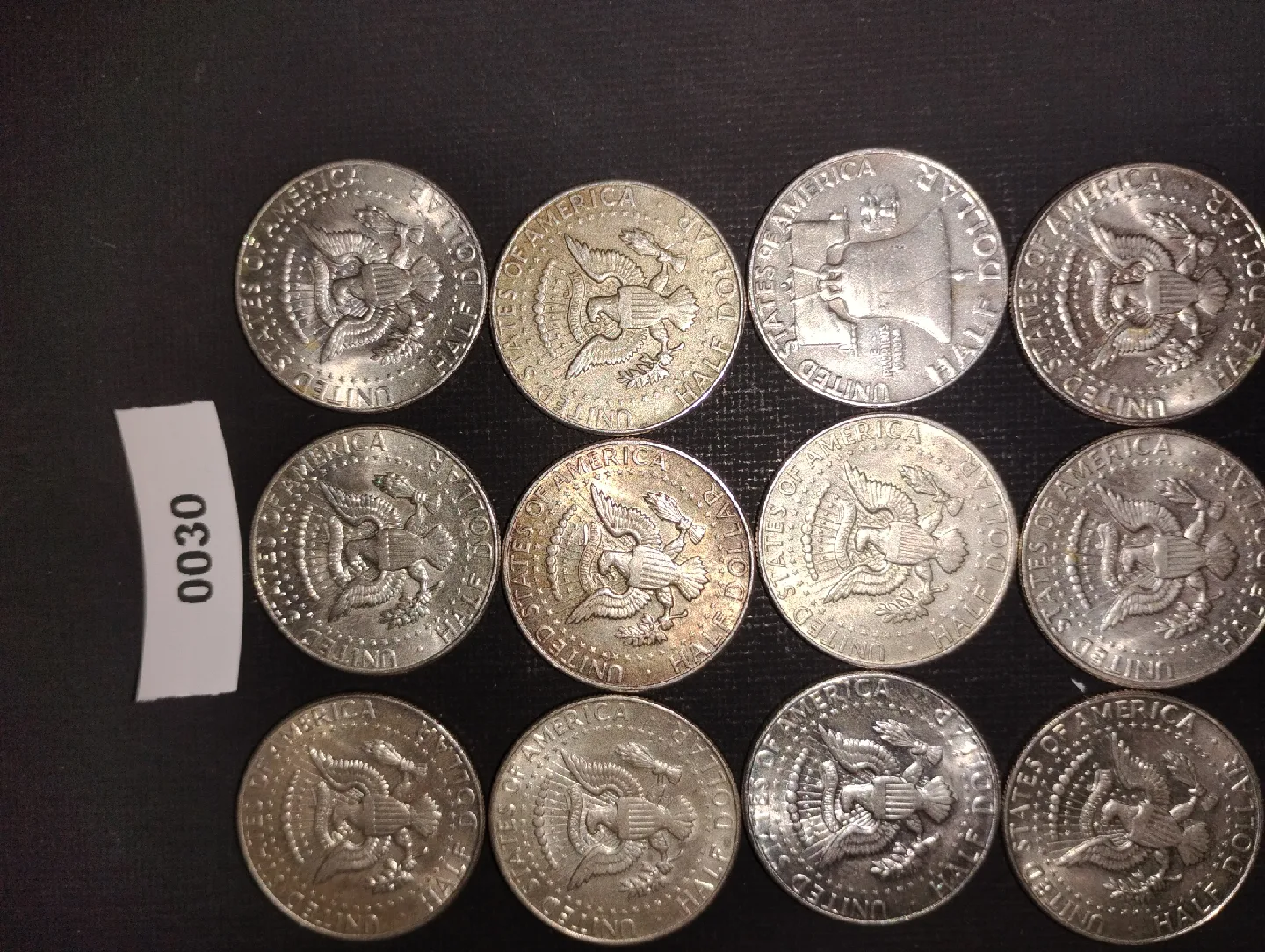 Silver Kennedy Half Dollar Coins - Lot of 12 image indicator(3)