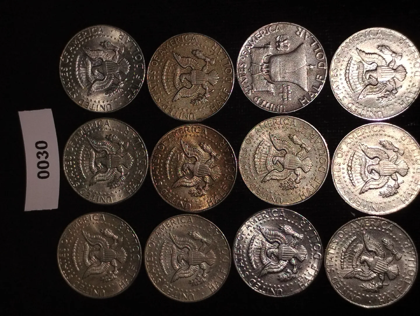 Silver Kennedy Half Dollar Coins - Lot of 12 image indicator(4)