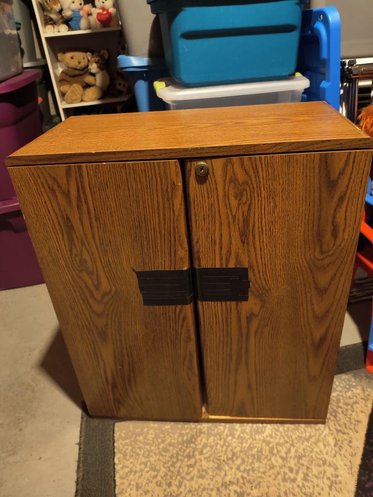 Wooden Cabinet with Shelves
