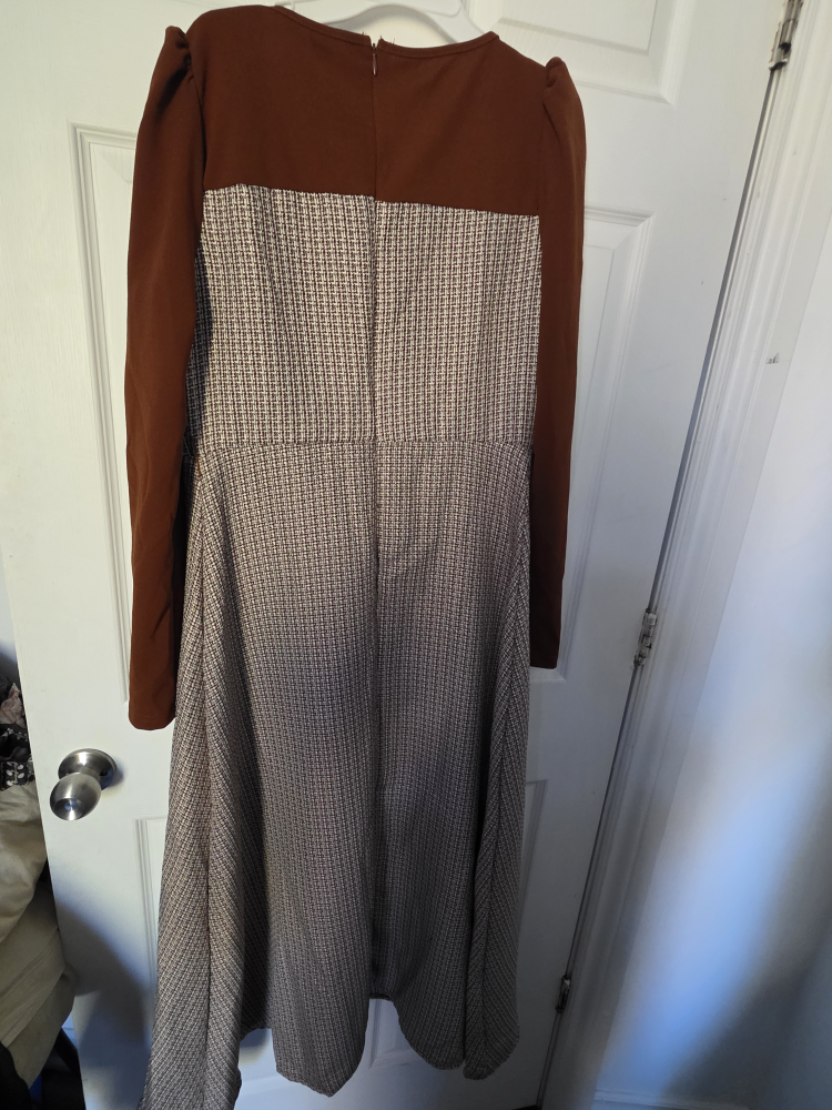 Shein Brown & Beige Dress - photo 2