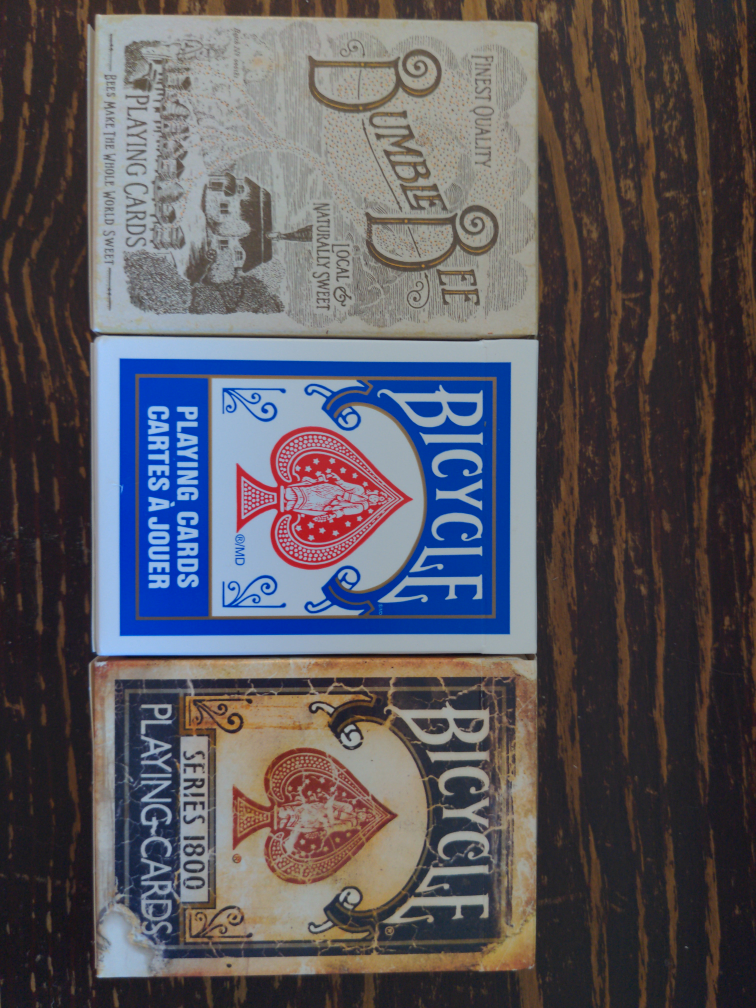 Bicycle & Bumble Bee Playing Cards - OPENED/UNUSED