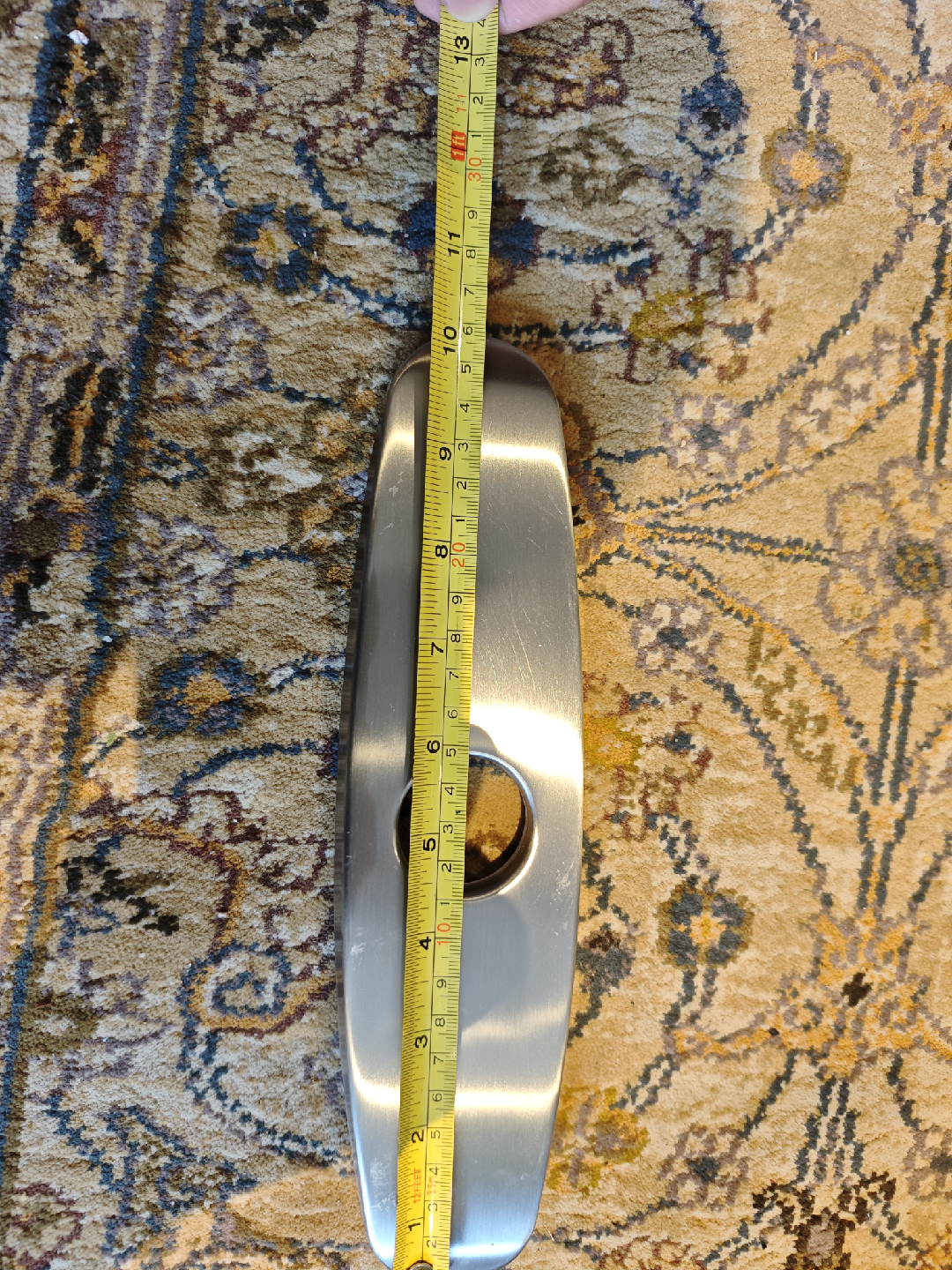 Faucet Hole Cover Deck Plate, Silver - photo 3