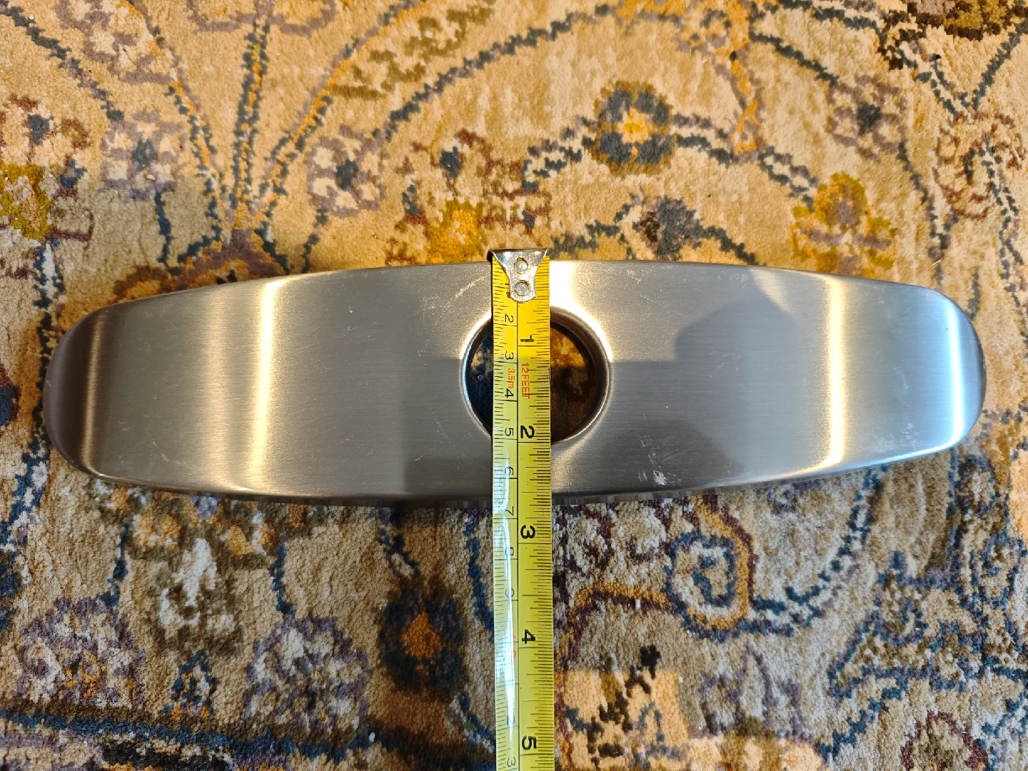 Faucet Hole Cover Deck Plate, Silver image indicator(4)