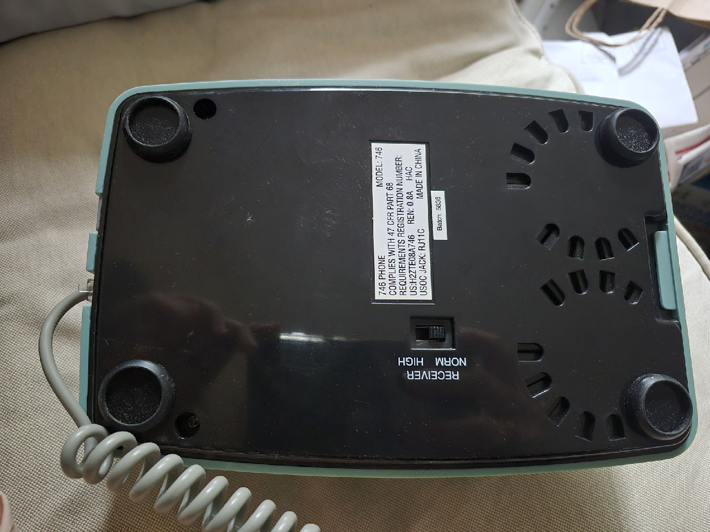 Vintage Green Push Button Dial Telephone🥕 - photo 5