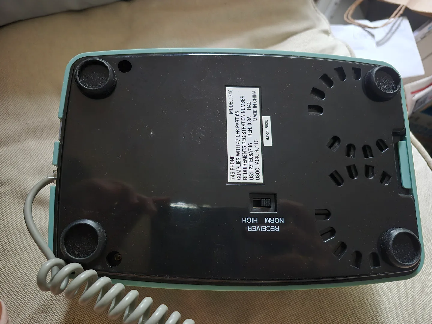 Vintage Green Push Button Dial Telephone🥕 image indicator(5)