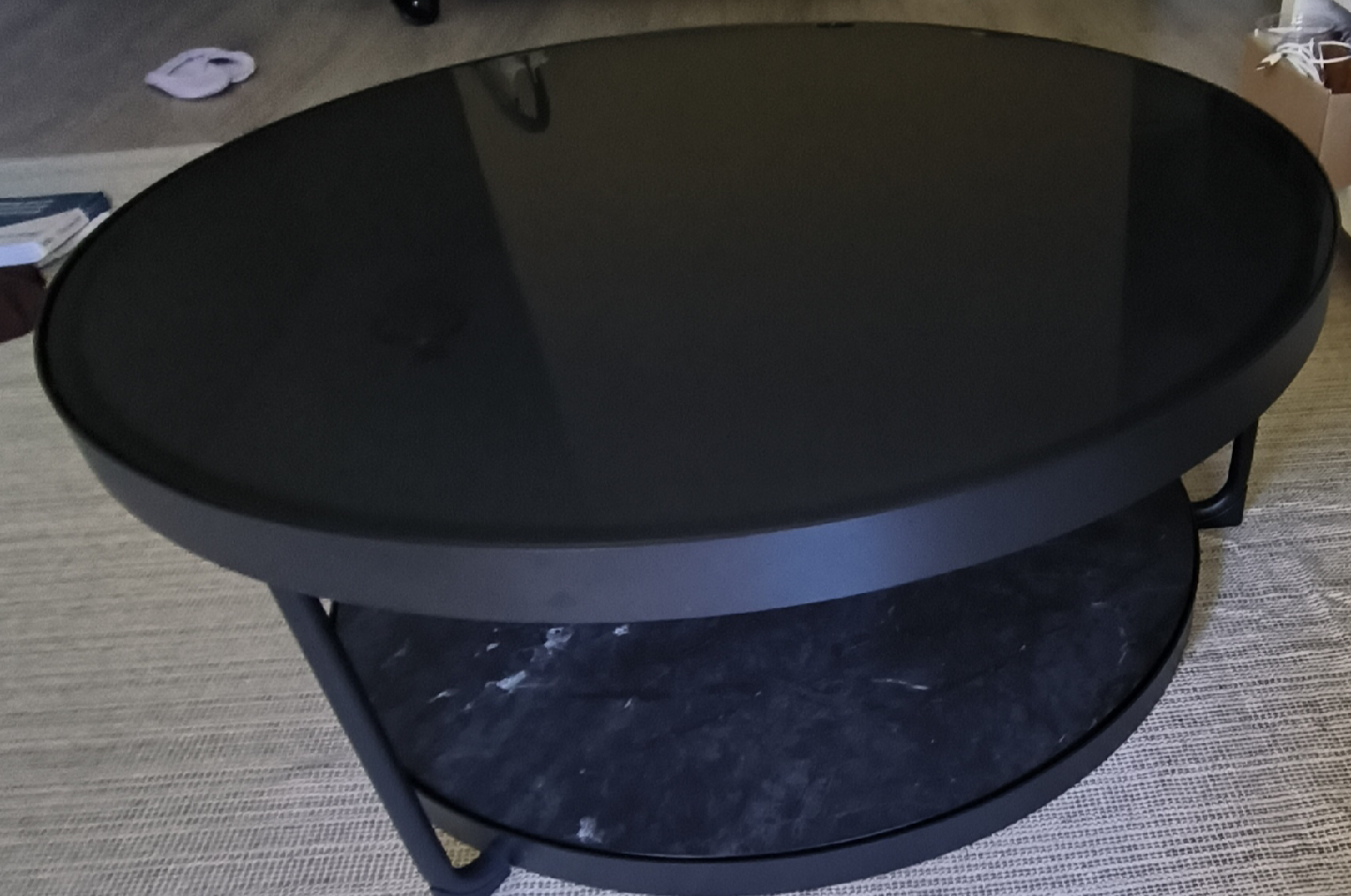IKEA FRÖTORP Coffee Table - Anthracite Marble/Black - photo 2