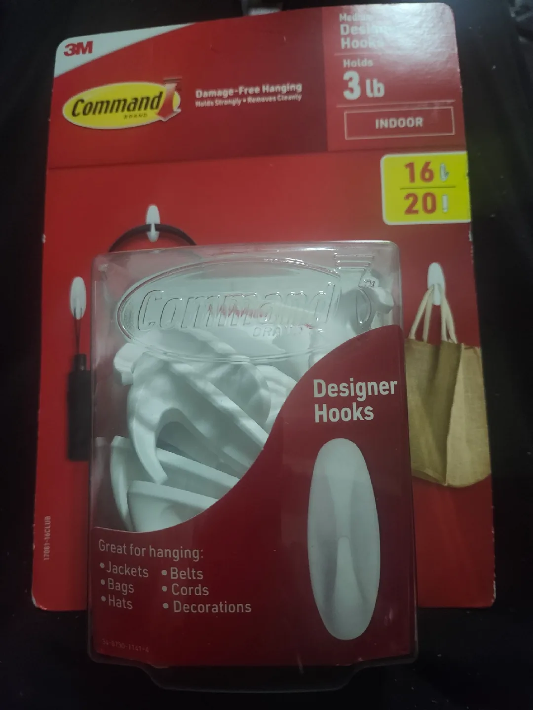 3M Command Designer Hooks - Holds 3 lb thumbnail
