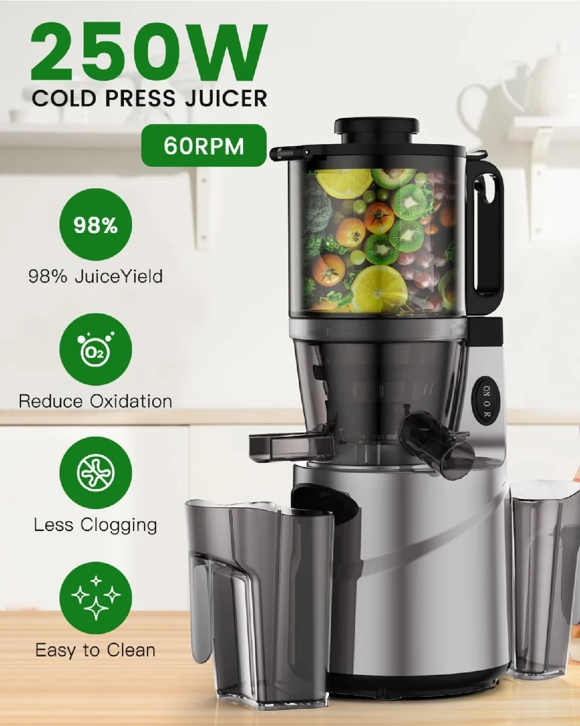 Laikore Cold Press Juicer - Like New! image indicator(3)