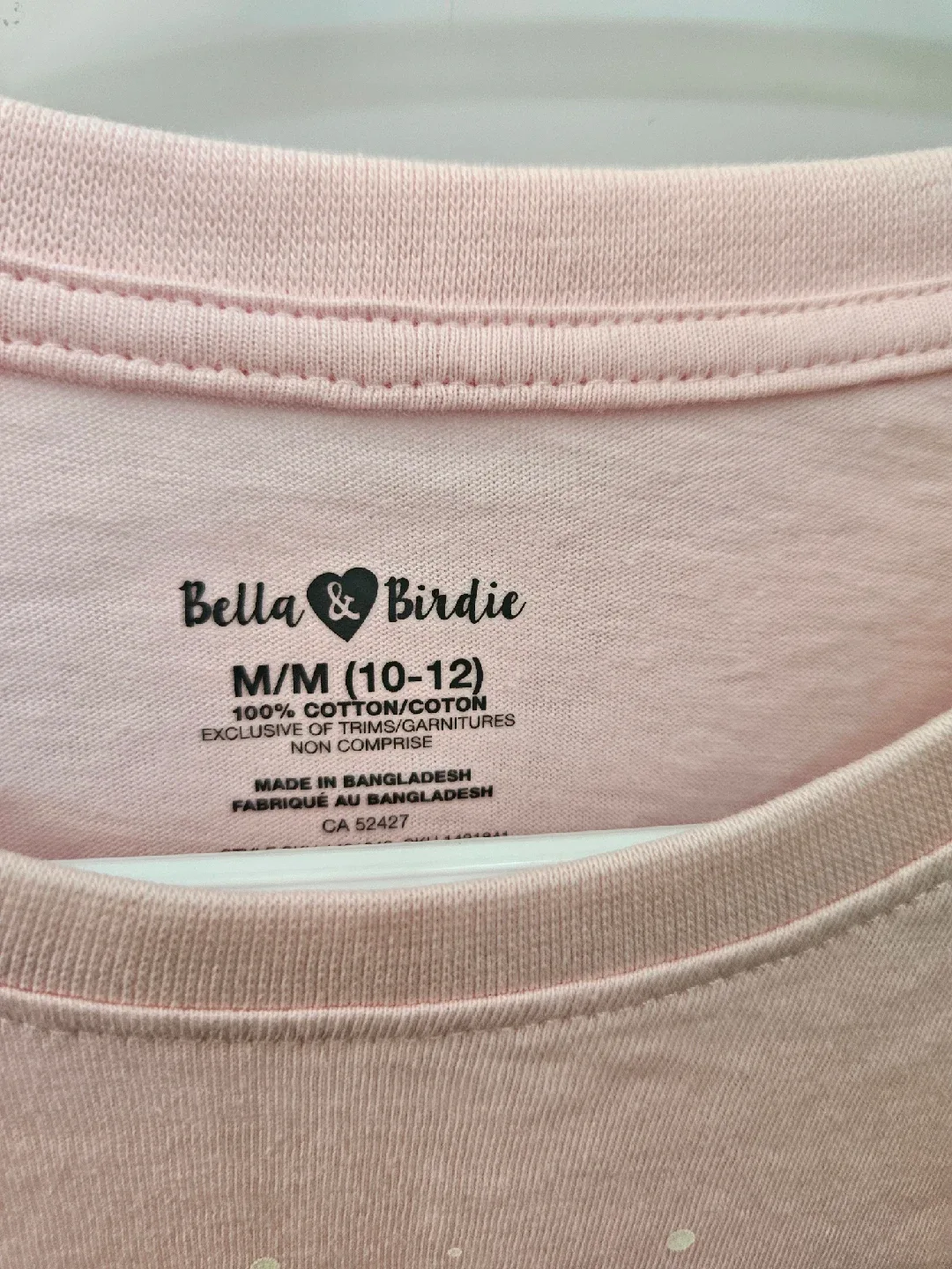 Bella & Birdie Pink Long Sleeve Shirt Size M (10-12) image indicator(2)