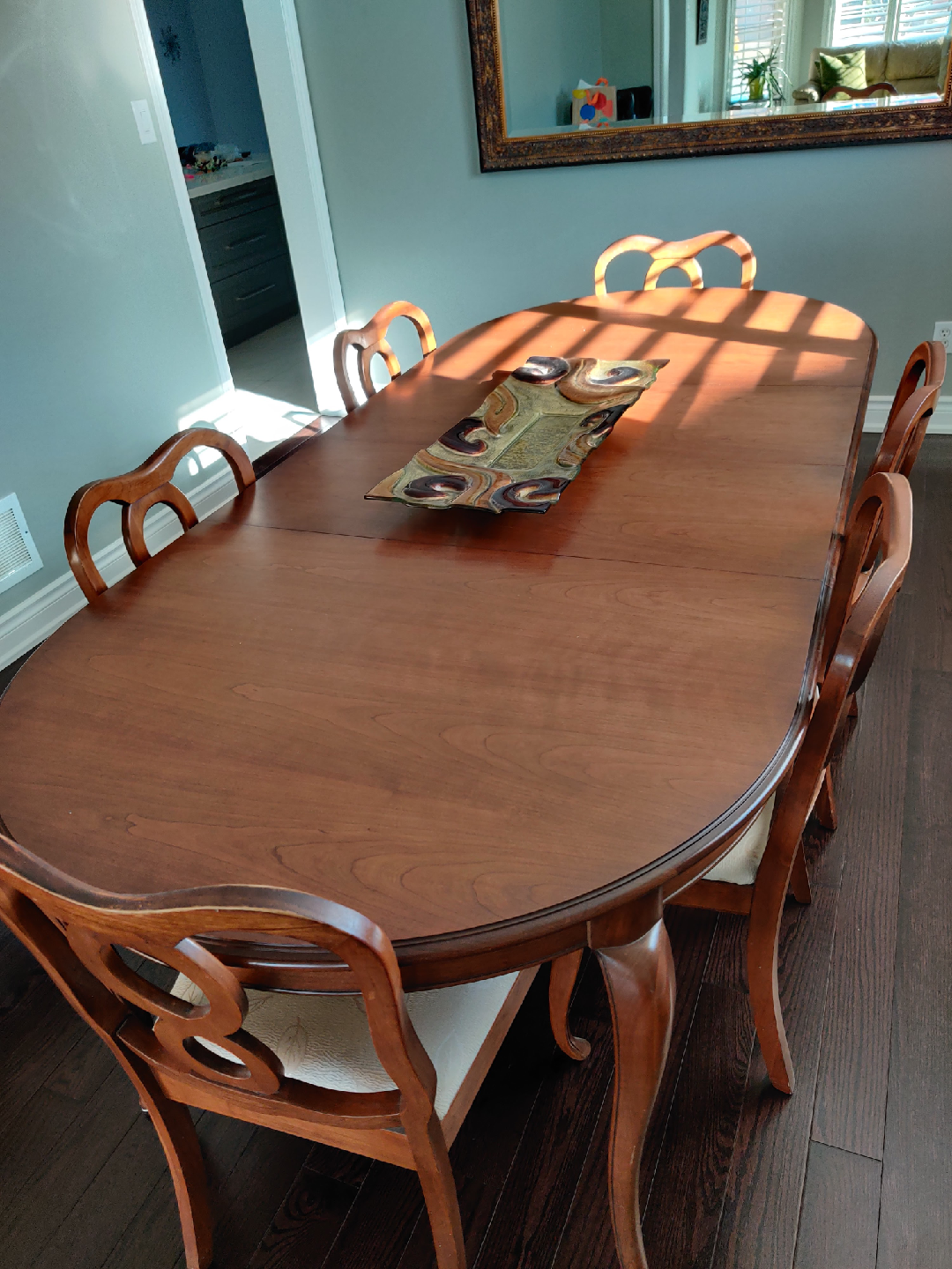 Dining Table with Six Chairs - Wood