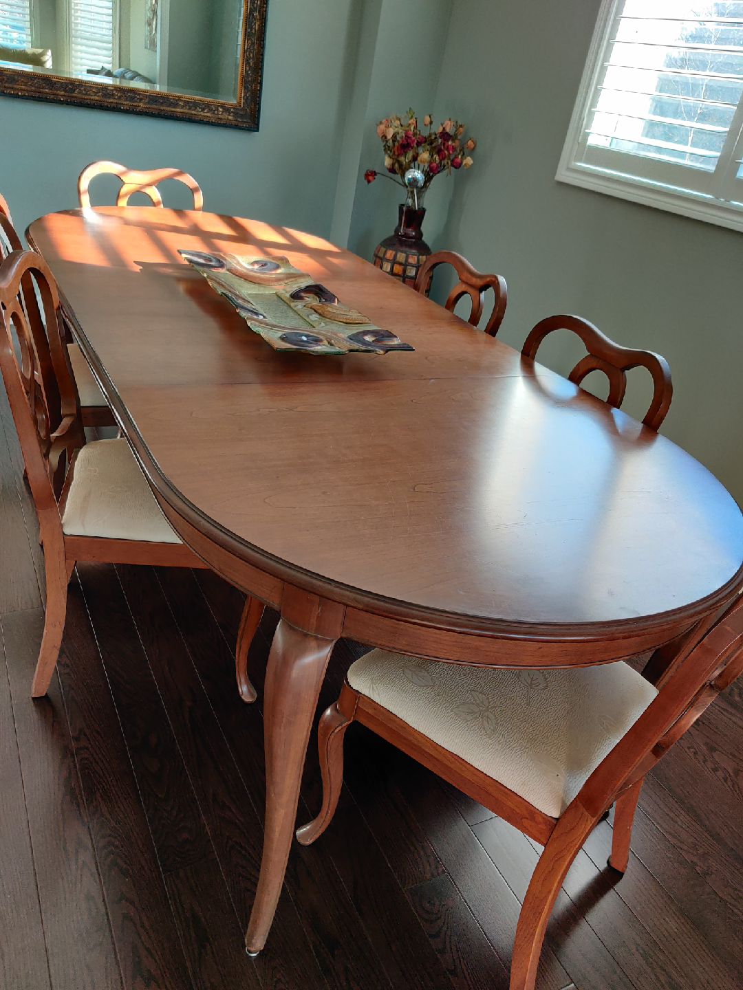 Dining Table with Six Chairs - Wood - photo 2