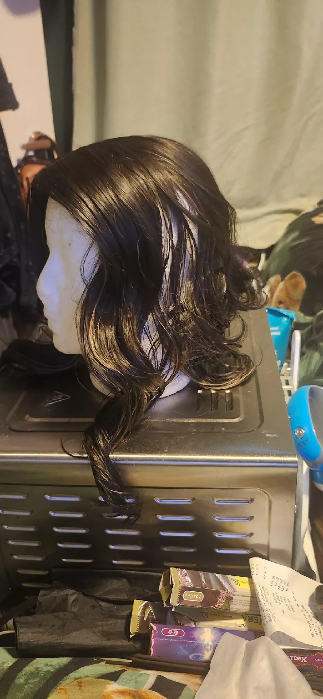 Wig - Brown with Clips image indicator(3)