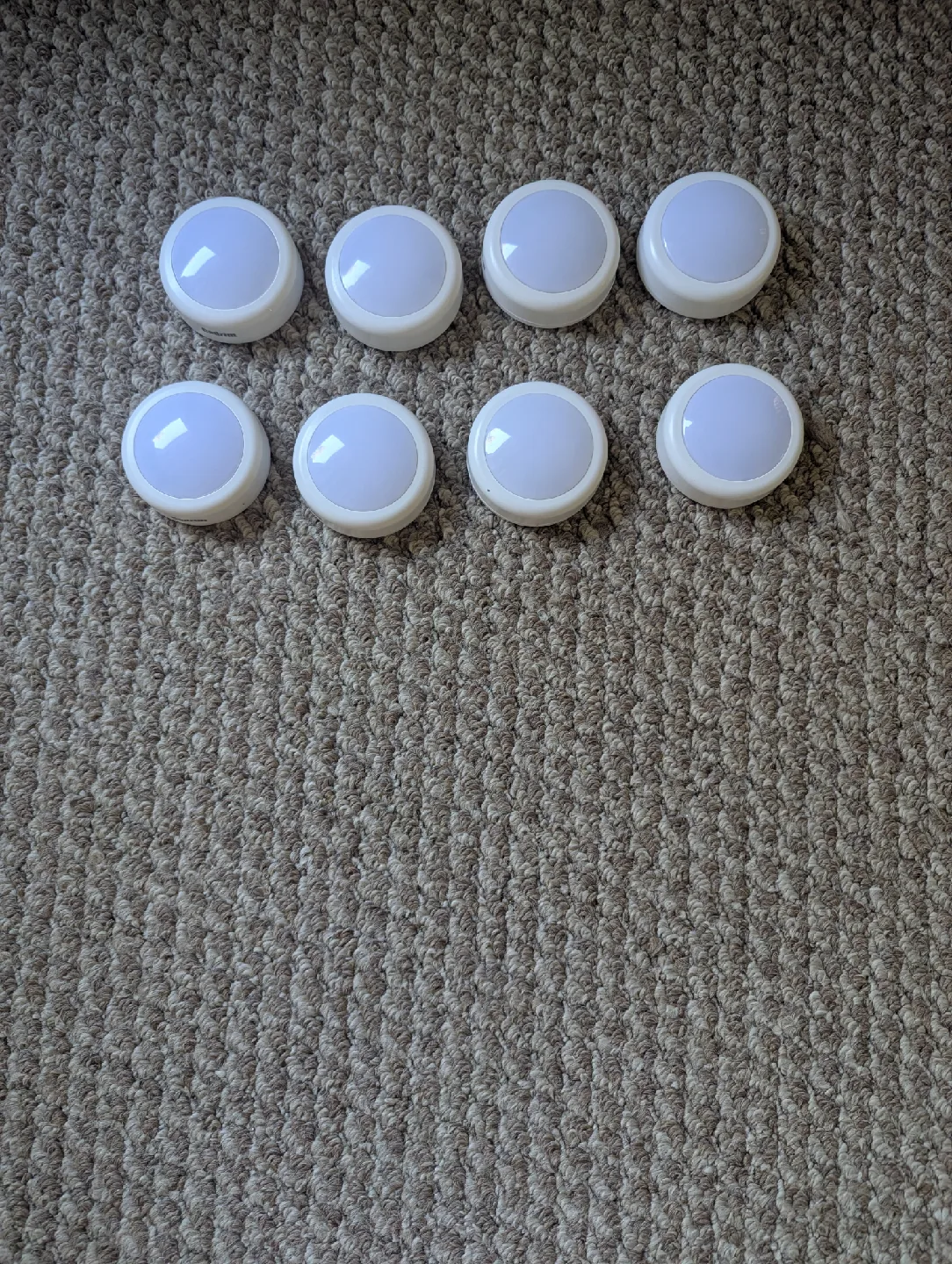 8 Puck Lights with Remotes CASH ONLY AS IS image indicator(5)