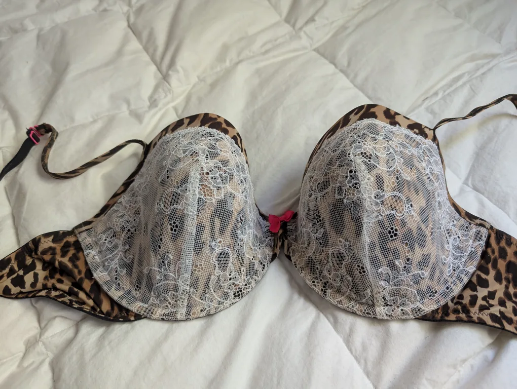 Animal Print & Lace Underwire Bra image indicator(2)