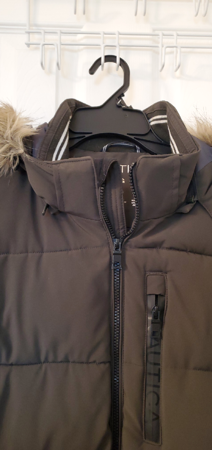 Nautica Khaki Puffer Winter Jacket, Men Size L/G - photo 4