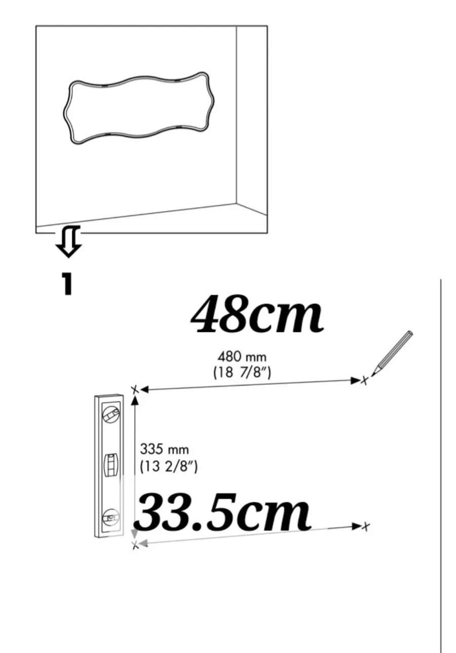 Mirror with Mounting Clips - see pics for dimensions image indicator(4)