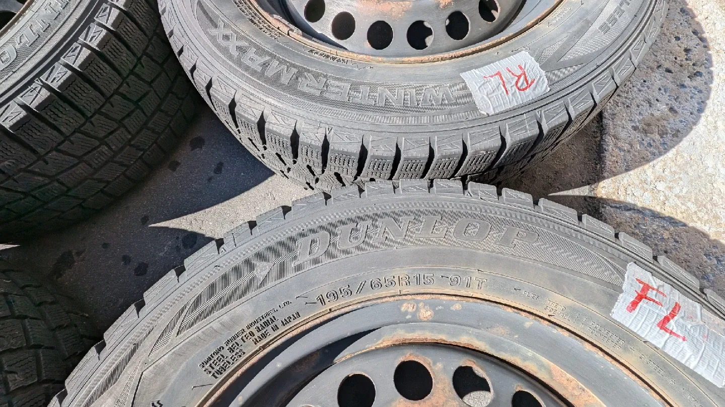 Dunlop Winter Maxx 195/65R15 91T Tires on Rims image indicator(3)