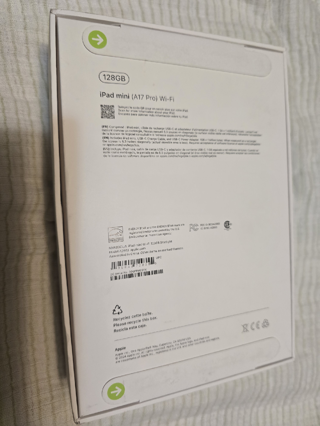 Apple iPad mini (A17 Pro) Wi-Fi 128GB - Brand New in Box - photo 2