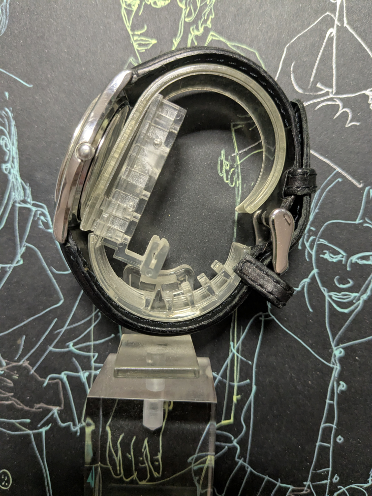 Seiko Watch with Black Leather Band 🧡 - photo 2