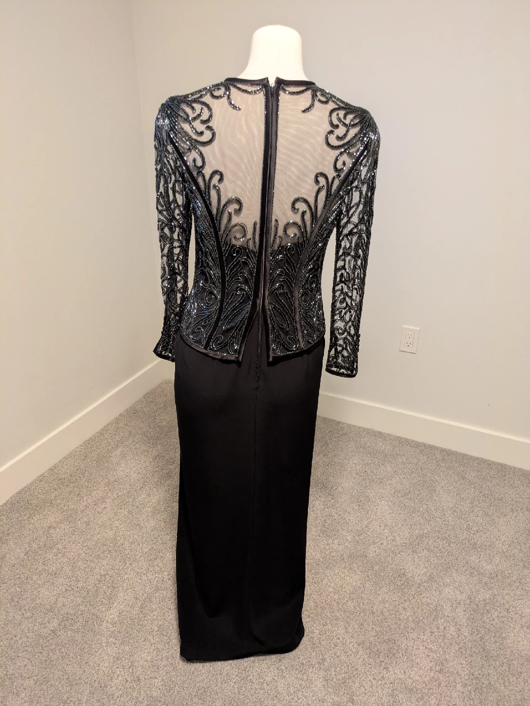 Black Embellished Formal Gown - photo 3