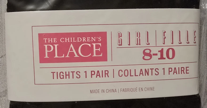 NEW! The Children's Place Girl's Black Tights! - Size 8-10 years - photo 2