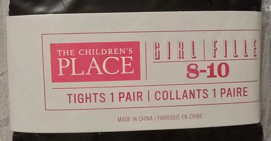 NEW! The Children's Place Girl's Black Tights! - Size 8-10 years image indicator(2)