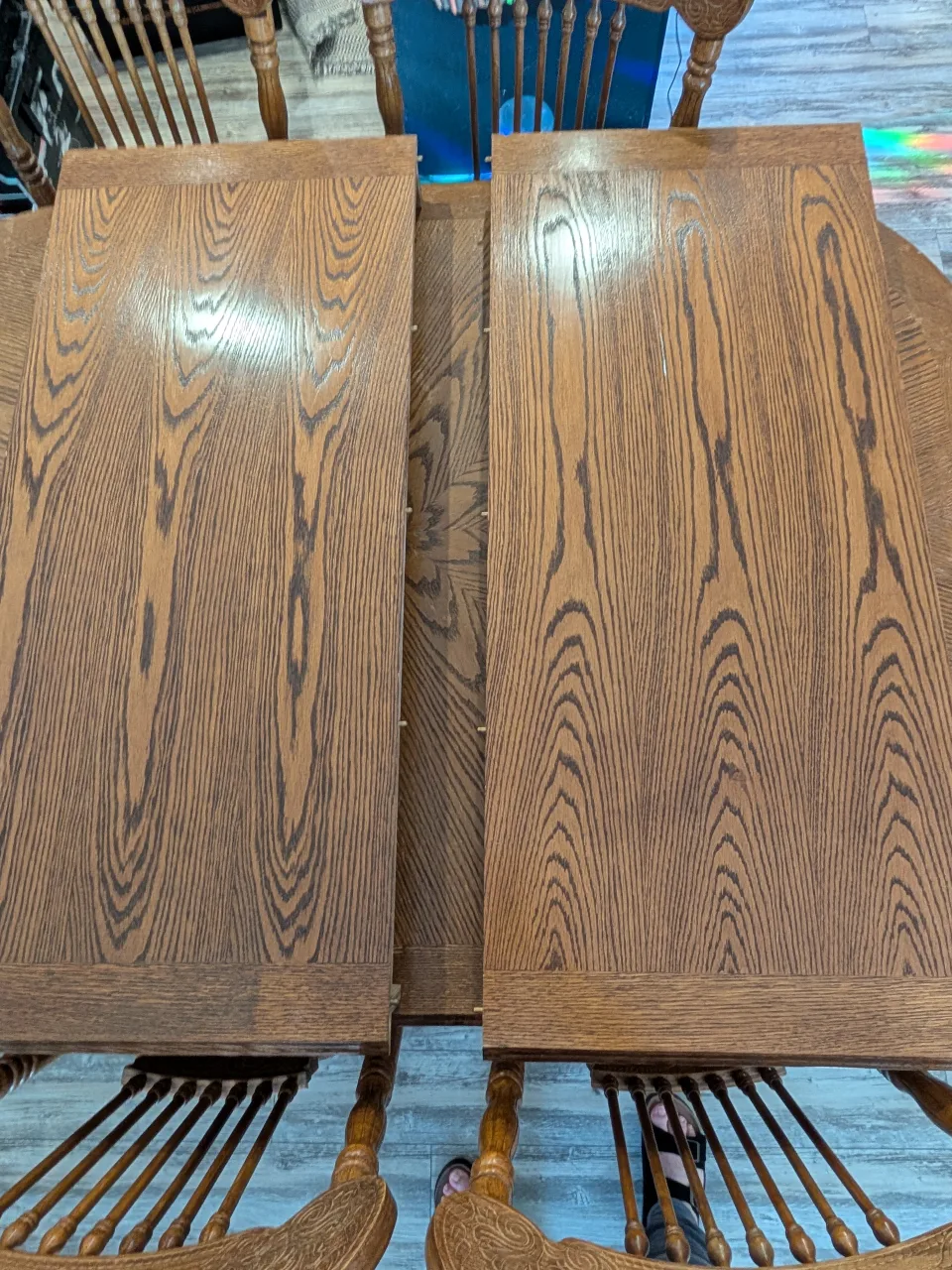 Wooden Dining Table with 6 Chairs image indicator(6)