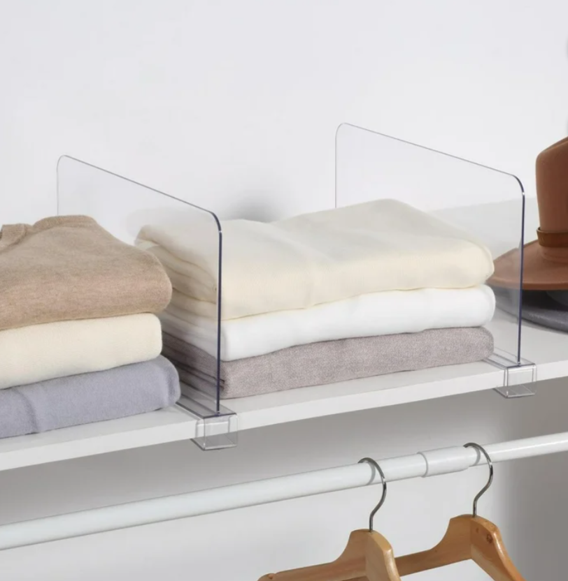 Clear Shelf Dividers, Set of 6 - photo 2