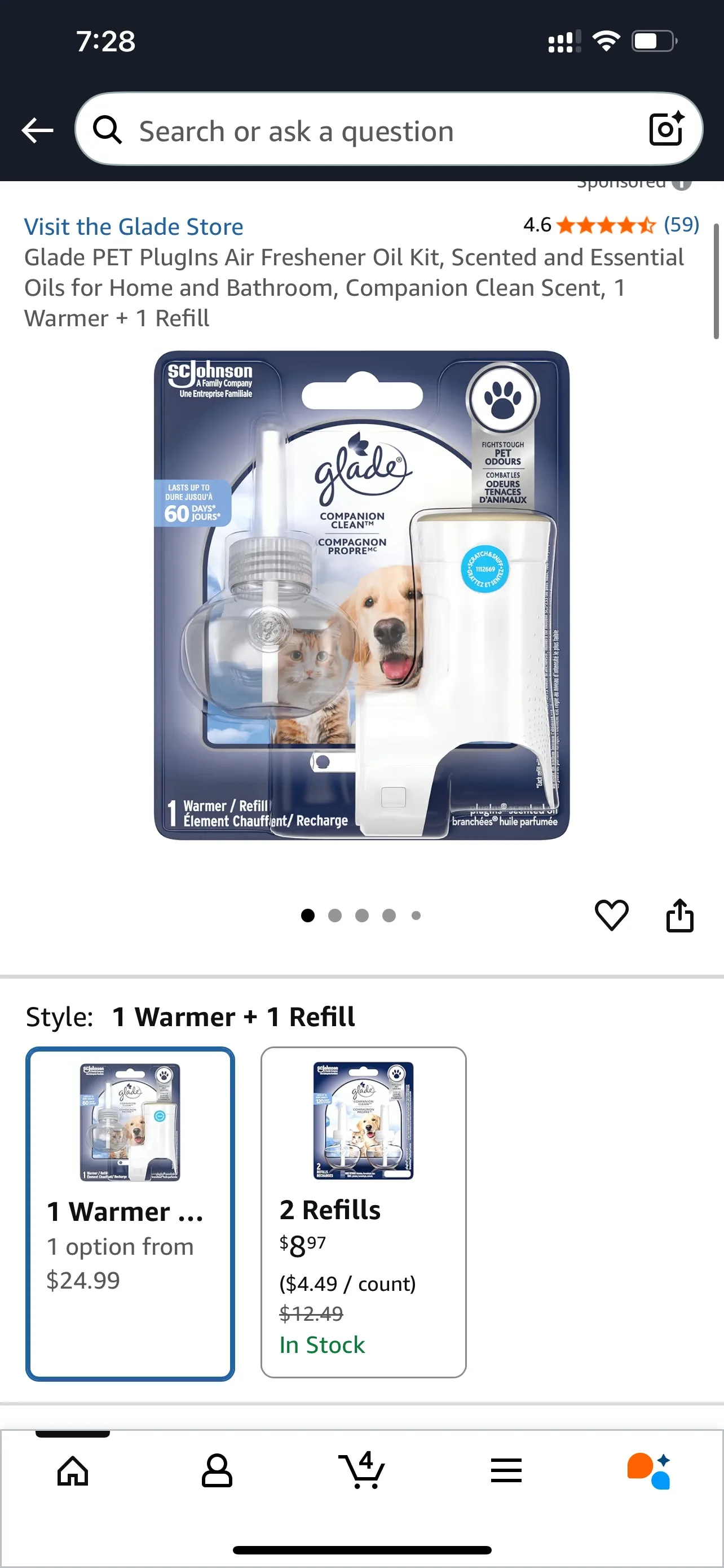 Glade PET PlugIns Air Freshener Oil Kit image indicator(2)